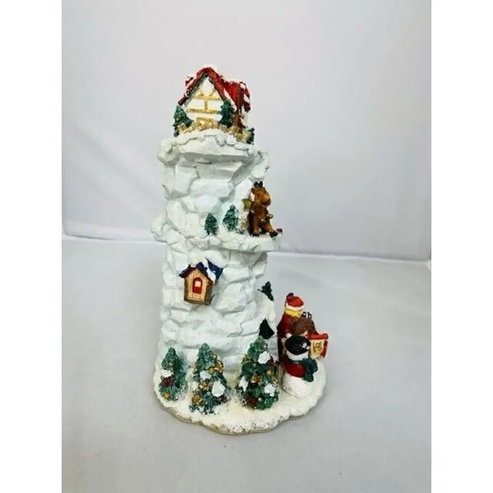 Musical Reindeer Fught Tower Santa Claus Christmas TL Toys 1997 Clap Activated